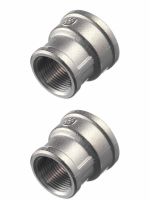 Муфта переходная 1 1/2'  х 3/4' (Ду 40 (48,3) х Ду 20 (26,9), ВР/ВР, AISI 304, 08Х18Н10)